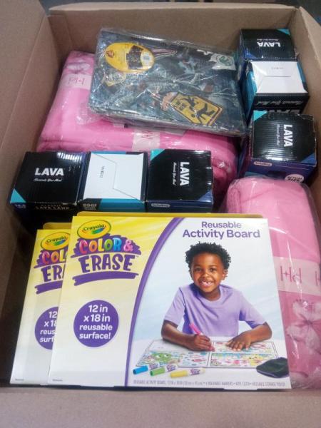 General Merchandise- Crayola Color Activity Board, Schylling Lava Lamp - MSRP $406