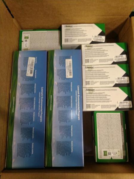 Printer Toner - Lexmark Toner Cartridges, Ricoh Transfer Unit - MSRP $3,540