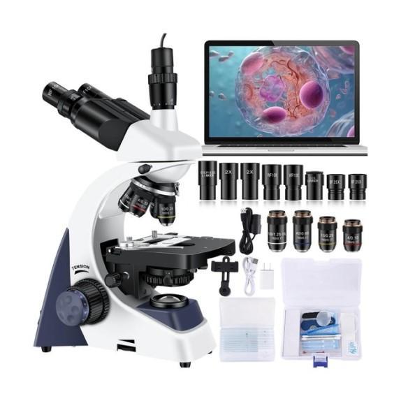 Woehrsh 40X-5000X Magnification Microscope, Songmics Trash Can, Franklin Sunblocker Shelter - MSRP $2,443