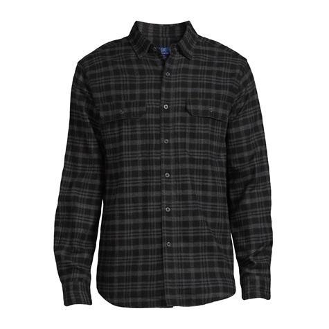 New Men's Apparel - Fruit of the Loom Solid & Printed Pajamas, George Men's Flannel Shirt with Long Sleeves - MSRP $334