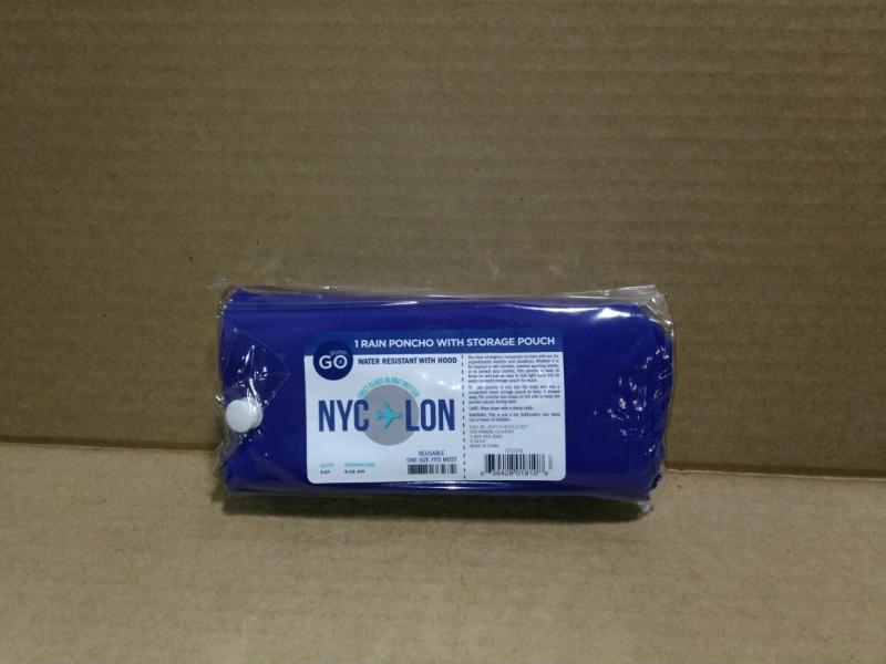 Bed Bath and Home - Gotta Go Reusable Rain Poncho with PVC Storage Pouch - MSRP $9,110