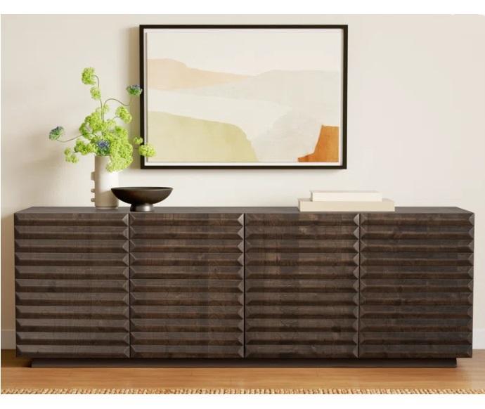 Truckload - Alma Counter & Bar Stools, Pearce Eilette Solid Wood TV Stand, Brixham 97in TV Stand - MSRP $46,665