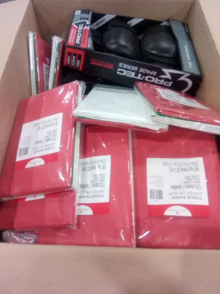 General Merchandise- American Greetings 125 Sheets, Paris Hilton Luxe Plush, Pro-Tec Spade Multi Sport - MSRP $223