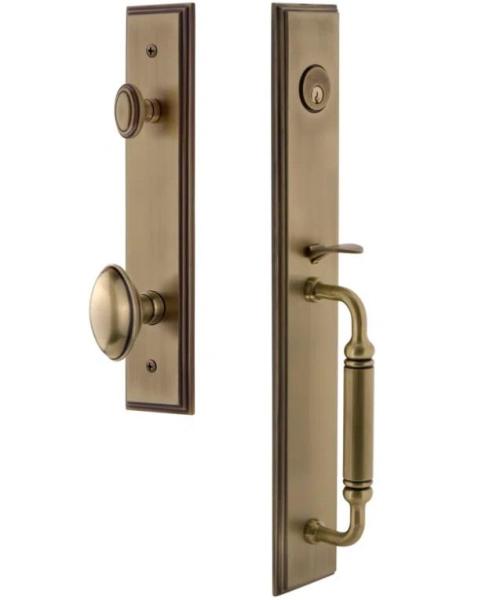 Furniture- One-Piece Handleset with Single Cylinder Deadbolt, Montello TV Stand for TVs up to 78" - MSRP $2,260