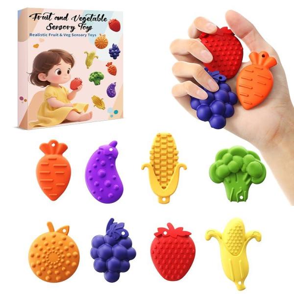 Toy- Fruit Shapes Textures Fidget Toys, BANZAI Splash Play Mat, Semi Rigid Card Holders  - MSRP $29,090
