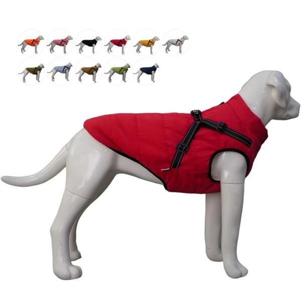 Pet Products- Lovelonglong Waterproof Dog Winter Ski Vest,  Leather Dog Collar with Airtag Holder - MSRP $4,997