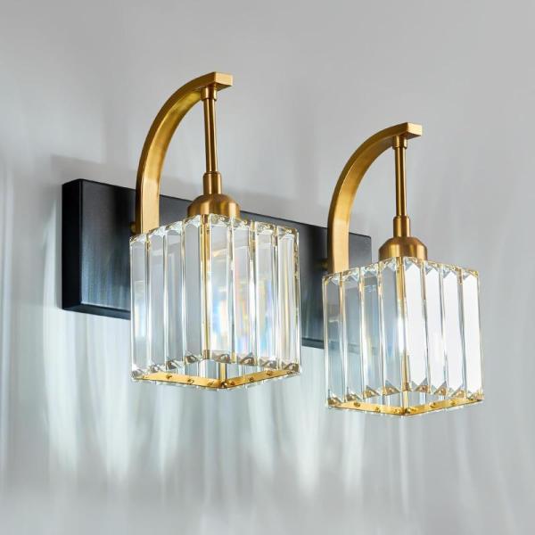 Home Improvement - FDPBY Crystal Vanity Lights, EMONG Motion Sensor Farmhouse Outdoor Lights - MSRP $2,443