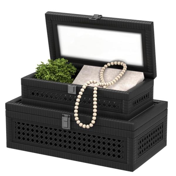 Home- Fllamo Rattan Decorative Box,ONE TO PROMISE Premium Softball Blanket, HOMSFOU Wooden Mirror Stand  - MSRP $16,069