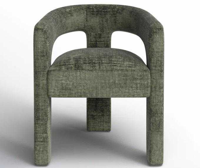 Furniture - Darlington Chenille Upholstered Dining Arm Chair, Steveston 5-in-1 Convertible Crib  - MSRP $1,425