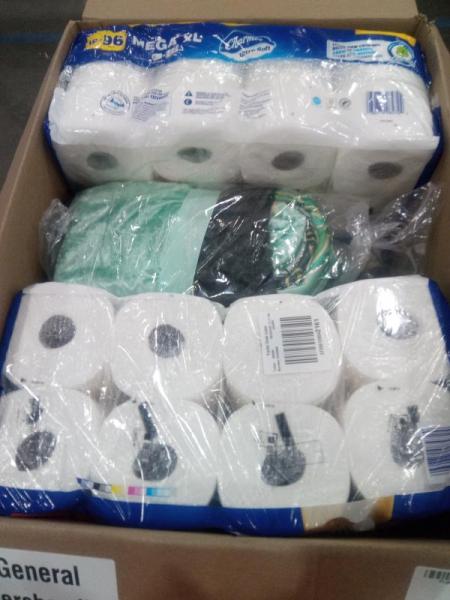 General Merchandise- Charmin Toilet Paper, Wicked Velvet Twin Bed Comforter - MSRP $181