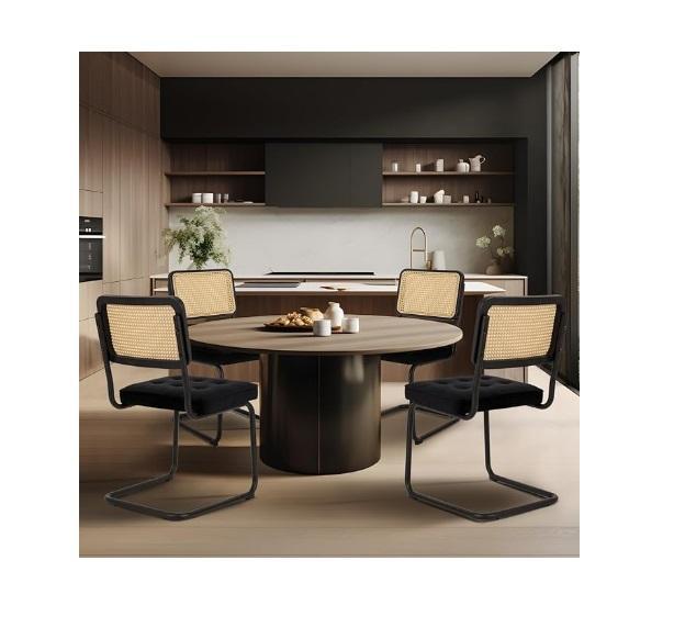COLAMY Mid Century Modern Dining Chairs, 8-Light Modern LED Dimmable Chandelier, AROMA 1.5Qt Rice Cooker - MSRP $2,352