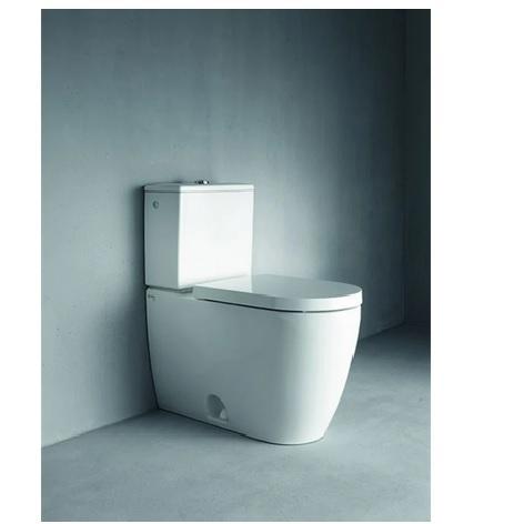 Duravit 2173010001 Dual Flush Elongated Toilet with Push Button - MSRP $692