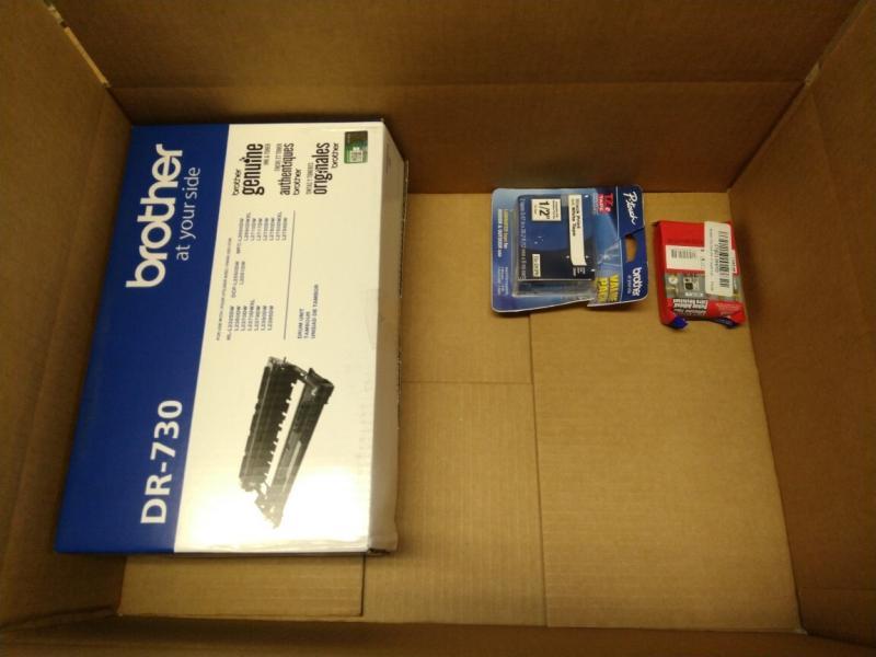 Electronics - Brother Printer Drum Kit, Brother Label Printer Tape - MSRP $165