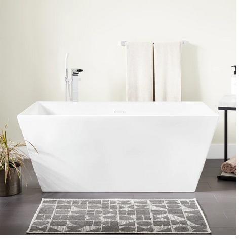 Signature Hardware SHHBFSRT6731AWH Soaking Bathtub - MSRP $2,279