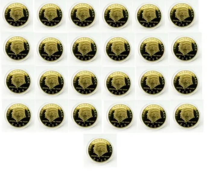 TAKE AMERICA BACK 2025 TRUMP GOLD COINS