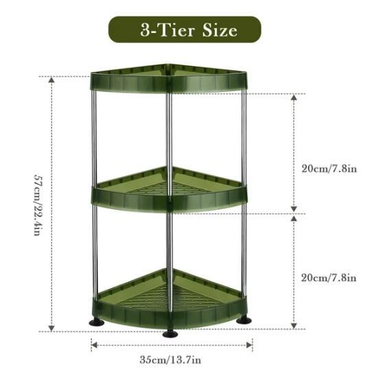 Home - Nicewell 3 Tiers Floor Standing Corner Shower Caddy - MSRP $259