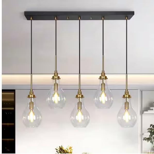 Lighting & Electrical - Uolfin Teardrop Chandelier 5-Light, Breezary, HUOKU, Metalux, VEVOR - Est Retail $1,976
