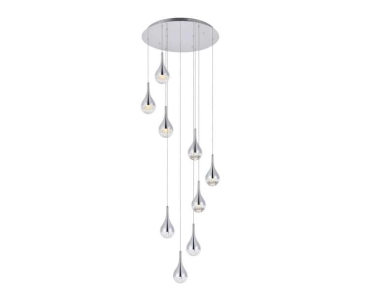 Elegant Lighting 3809D24C - Chandeliers Indoor Lighting, Durastar DRWHC182XNA1 - Room Air Conditioner - MSRP $4,421