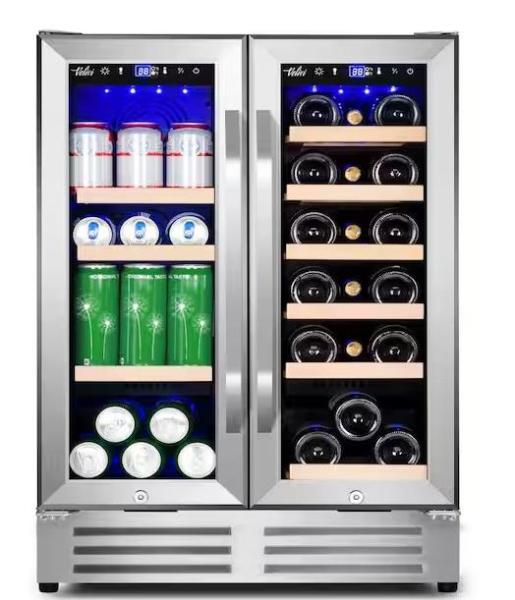 Appliances - Velivi 18-Wine Bottles & 88-Can Freestanding Cooler, Hooure, JEREMY CASS, SKYSHALO - Est Retail $2,152