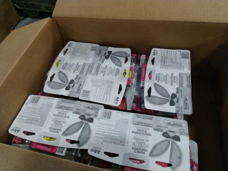 Package of Energizer MAX AA Batteries 16pks - MSRP $455