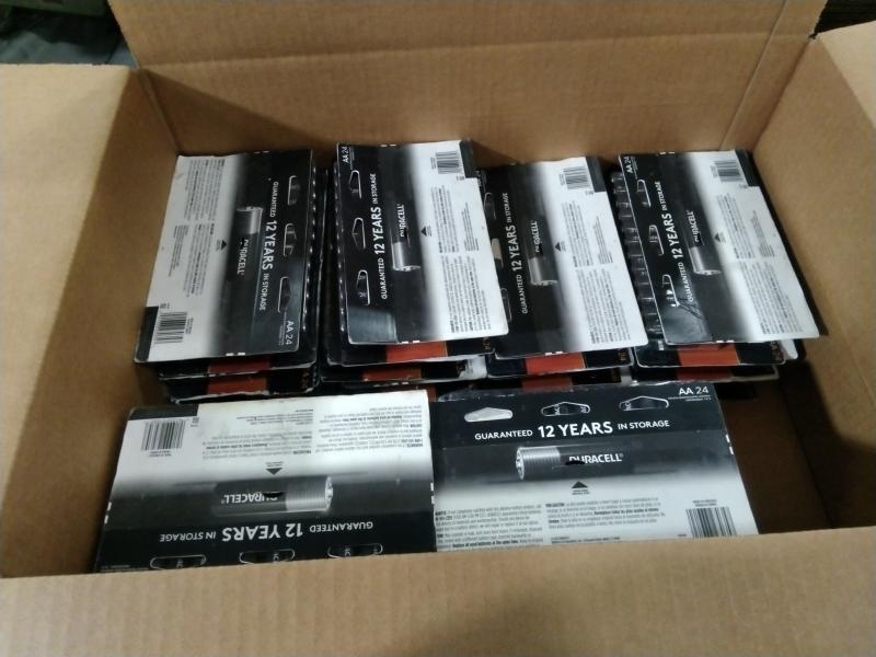 Package of Duracell Coppertop 1.5V AA Alkaline Batteries 24pks - MSRP $859