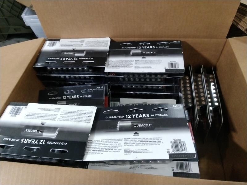 Package of Duracell Coppertop AA Alkaline Batteries 16pks - MSRP $1,301
