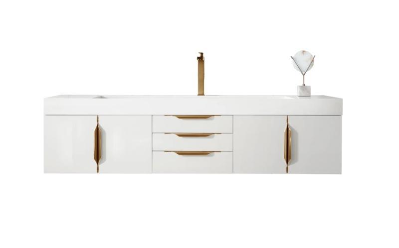 James Martin Vanities 983-V72S-W-GW-G-GW - Vanity Sets  - MSRP $6,209