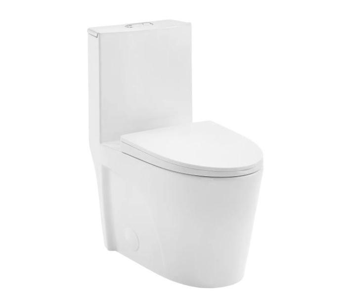 Swiss Madison SM-1T251 - Toilet, Vigo VG6021MBCL7276 - Shower Door - MSRP $5,375