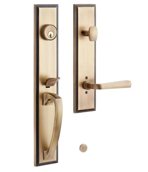 Signature Hardware 479117 - Door Levers Commercial, Emtek 2115US19 - Pocket Door Hardware Locks  - MSRP $6,088