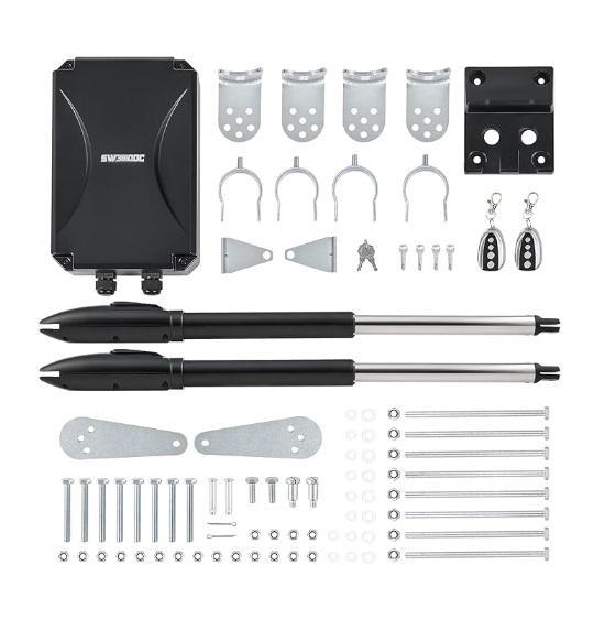 CO-Z Auto Dual Electric Swing Gate Opener Kit, Alpine Corporation PAL8000 8000 GPH Submersible Water Pump - MSRP $1,562