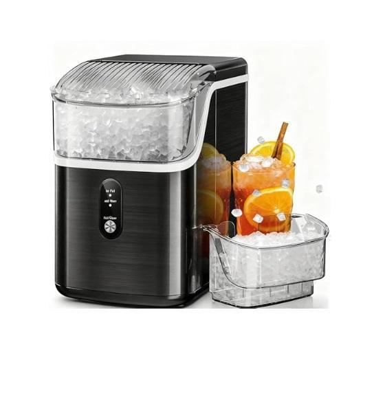 Kismile Countertop Portable Nugget Ice Maker Machine, DEWALT 20V Cordless 8in Pole Saw Chainsaw, Curtains - MSRP $1,616