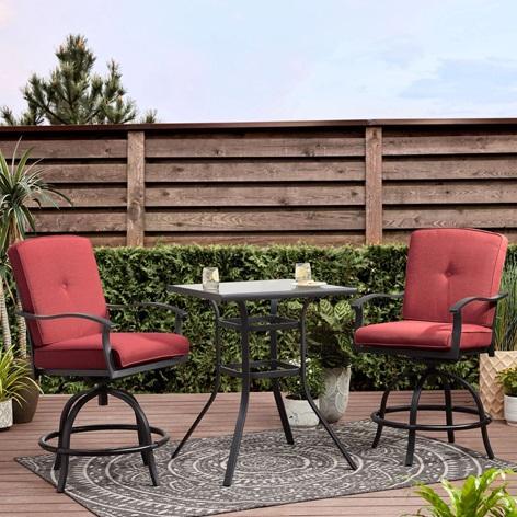 TRUCKLOAD - Belden Park Patio Bistro Sets, Expert Propane Grills, Juliet Arch Swivel Chairs - MSRP $26,615 EXPORT ONLY