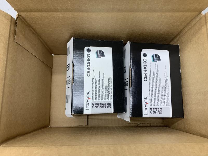 Lexmark LEXC544X1KG C544X Series & LEXC540A1KG C540A1 Series Toner Cartridges - MSRP $198