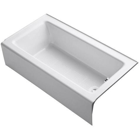 Kohler K-876-0 Alcove Cast Iron Soaking Bathtub - MSRP $1,185