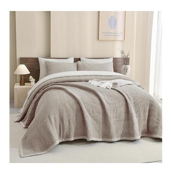 CozyTide 100 Cotton Oversized King Bedspread, AprilAire 700M Fan Powered Humidifier, PAPAYA Chandelier - MSRP $1,718