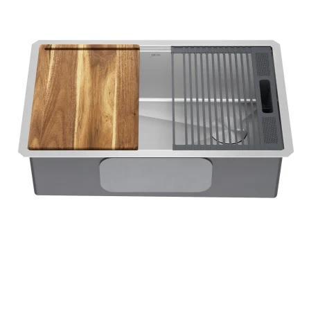 Delta 95B932-30S-SS Stainless Steel Workstation Kitchen Sink - MSRP $699