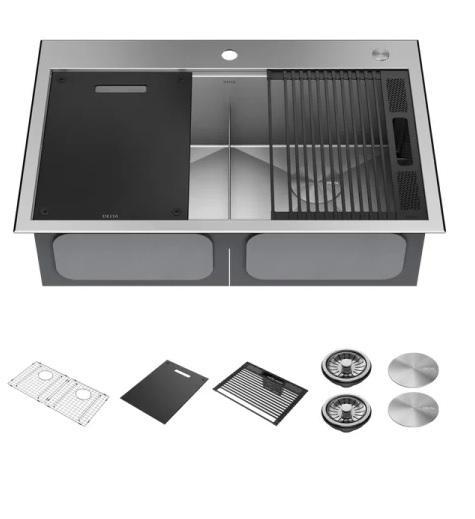 Delta 95A931-33D-SS Kitchen Sink - MSRP $699