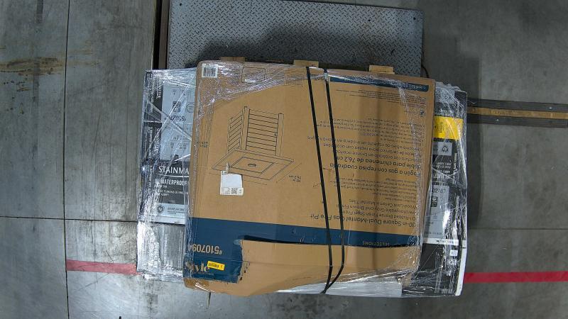 Style Selections Steel Square Liquid Propane Fire-Pit Table, STAINMASTER Aubrey Oak Vinyl Plank Floorings - MSRP $4,703