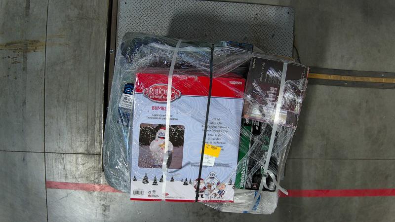 Style Selections Cauley 36" True White Single Sink Bathroom Vanity, Bumble 49.02" Freestanding Yard Decor - MSRP $2,653