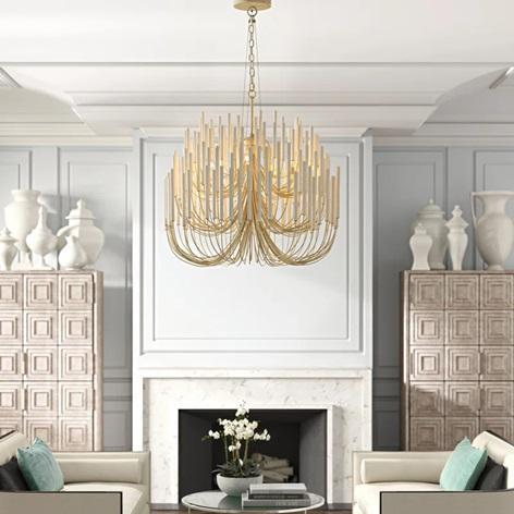 TRUCKLOAD - Home Decor - Tilda Tiered Chandelier, Solid Wood Round Dining Table Set, Console Table - MSRP $61,597