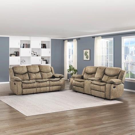 TRUCKLOAD - Furniture - Hanhalyn Microfiber Living Room Set, Jordana Dining Table, Ariel Monrow Vanity - MSRP $33,623