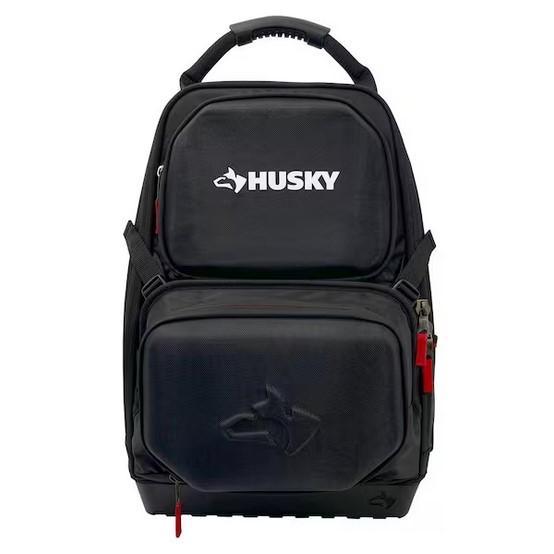 Mixed Lot - Husky Tool Backpack, Kwikset Door Handleset, Ryobi Hanging Shelf - Est Retail $6,427- 1plt