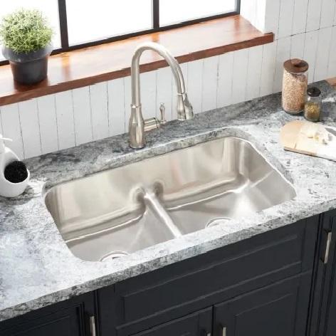 Signature Hardware SHCAURBA3219 Stainless Steel Kitchen Sink - MSRP $592