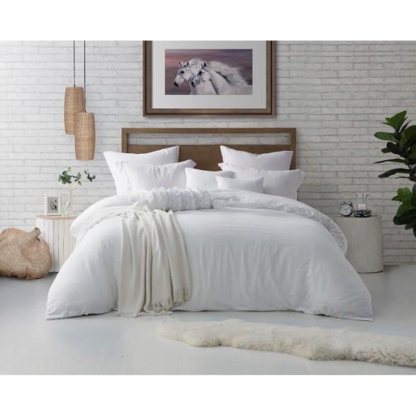 Swift Home Super Soft Crinkle Washed Microfiber Duvet Cover Sets - MSRP $236