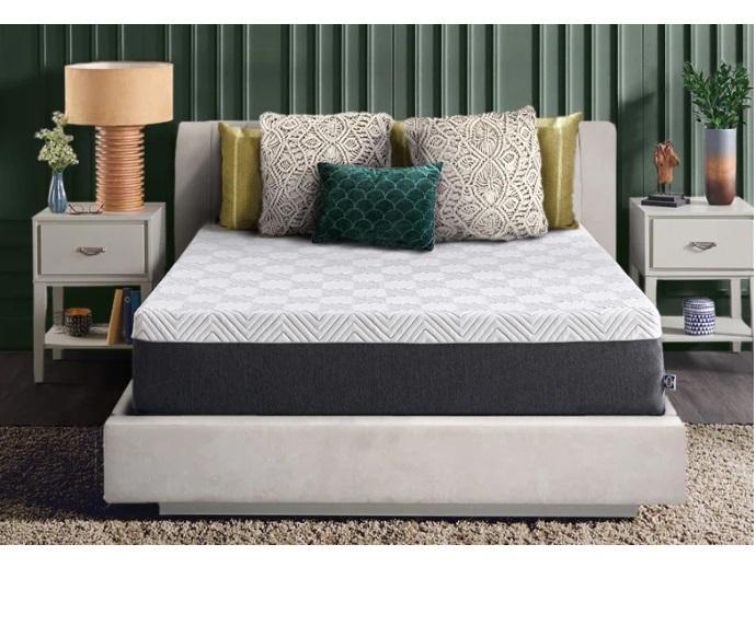 Housewares- Sealy Cool 12" Medium Hybrid Mattress, Daney Peony Fabric & Rubberwood Dining Chairs, Loveseat -MSRP $3,711