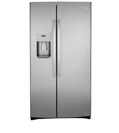 GE GZS22IYNFS 21.9-cu ft Counter-depth Side-by-Side Refrigerator with Ice Maker - MSRP $1,900