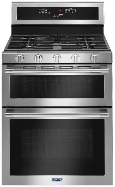 Salvage - Whirlpool (Maytag) MGT8800FZ 30" Wide Double Oven Gas Range - MSRP $1,895