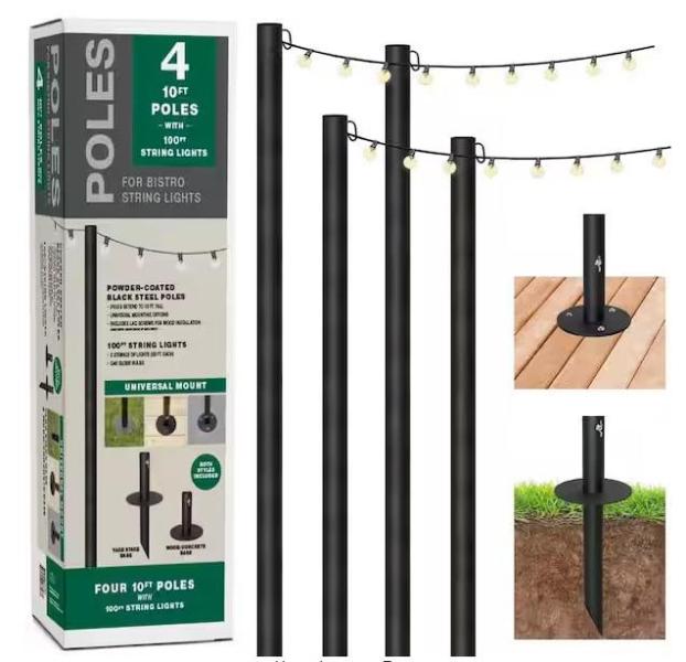 Lighting & Electrical - EXCELLO GLOBAL PRODUCTS LED Plug-in Globe Bulb String Lights, ADSENSTY - Est Retail $2,267