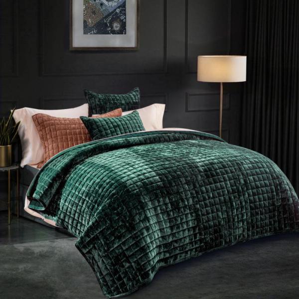 Home- RECYCO Luxury Velvet Quilt Set Full Queen Size Bedding Sets, Arctic Air Turbo Chill XL Air Cooler - MSRP $1,262