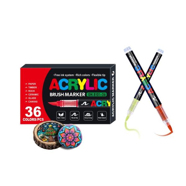 Home- XNXA 12 Colors Acrylic Paint Brush Tip Markers, Ninehaoou 3 Pcs 7.9" Bud Vase Taper Candle Holder - MSRP $24,529